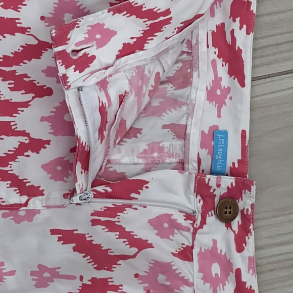 J. McLaughlin Mini Skirt White & Pink Size 0 - Picture 6 of 8